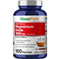 NusaPure Magnesium Oxide 1,000mg per Serving 180 Veggie Caps (Non-GMO, Vegan)