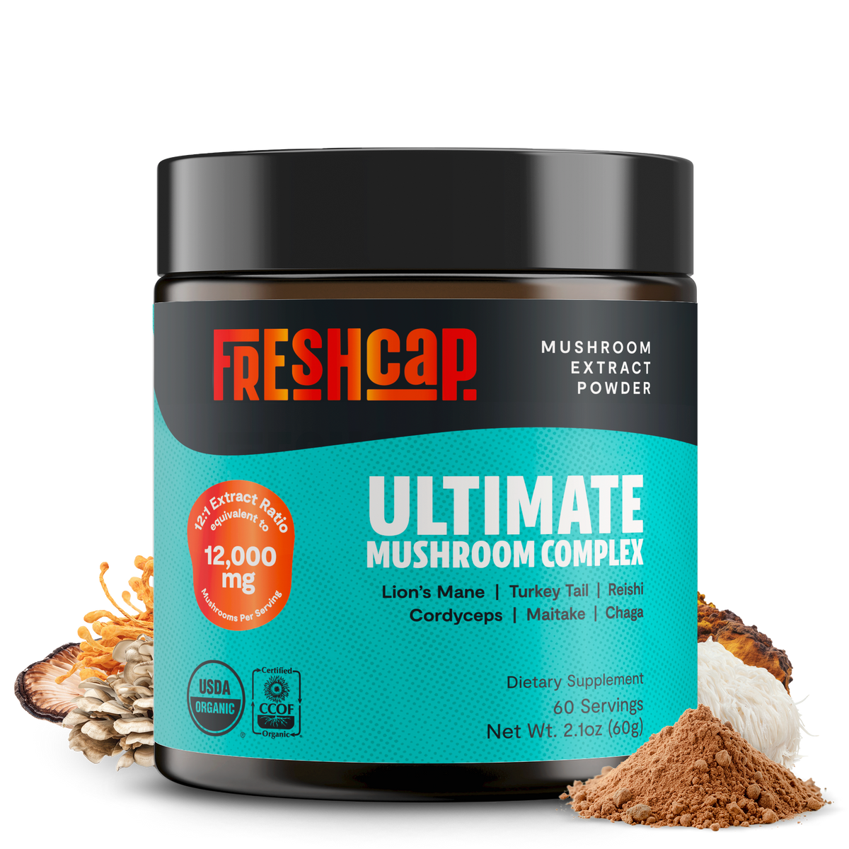 Organic Mushroom Extract Powder Blend